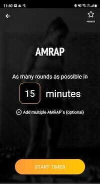 AMRAP timer